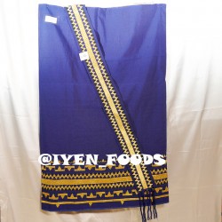 A163 KAIN TAPIS CUPING MOTIF TAJUK SASAP BAHAN BIRU